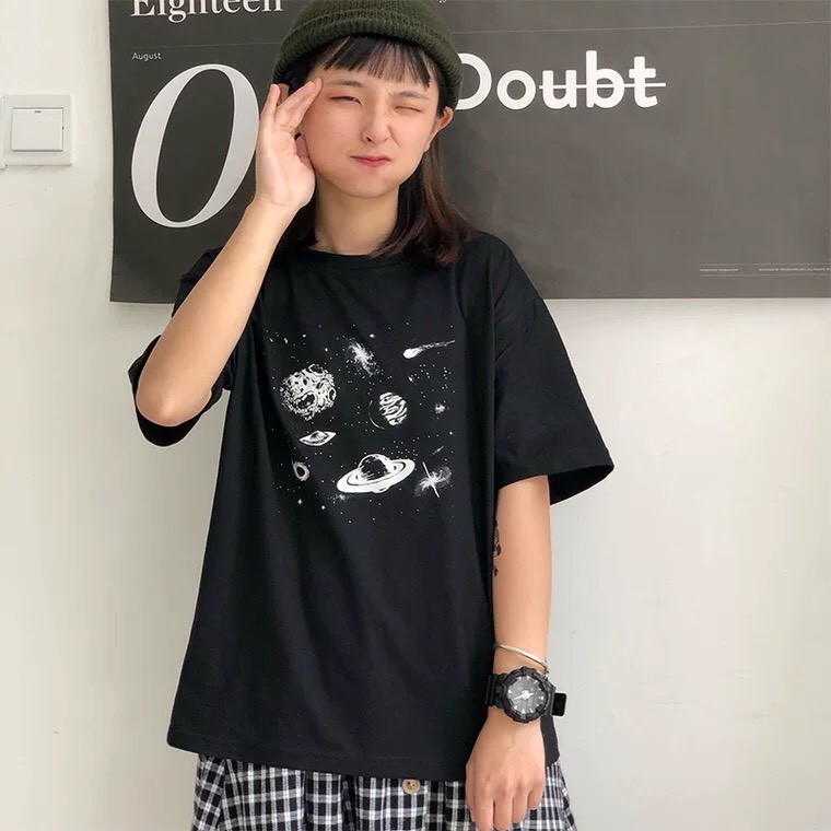 Áo thun tay ngắn UNISEX cotton co giãn 4 chiều TS353