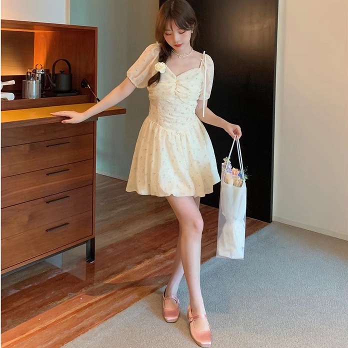 [Hana And Alice] Váy Voan Ngắn Chất Lượng Cao Thời Trang