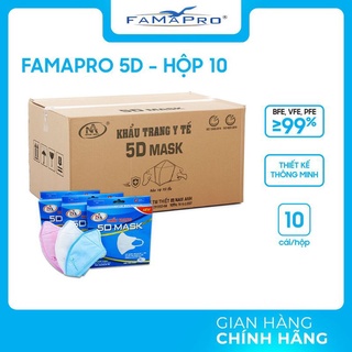 5D Mask FAMAPRO - Khẩu trang 5D NAM ANH - hộp 10 Cái