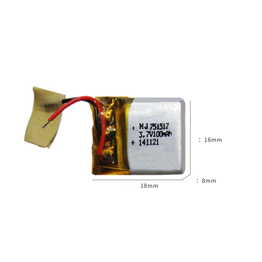 Pin Lipo 3.7v 100mah - Máy bay mini drone có mạch bảo vệ pin rất tốt