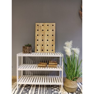 PEGBOARD 40*60cm - BẢNG CHỐT GỖ TREO TƯỜNG BAO ĐẸP
