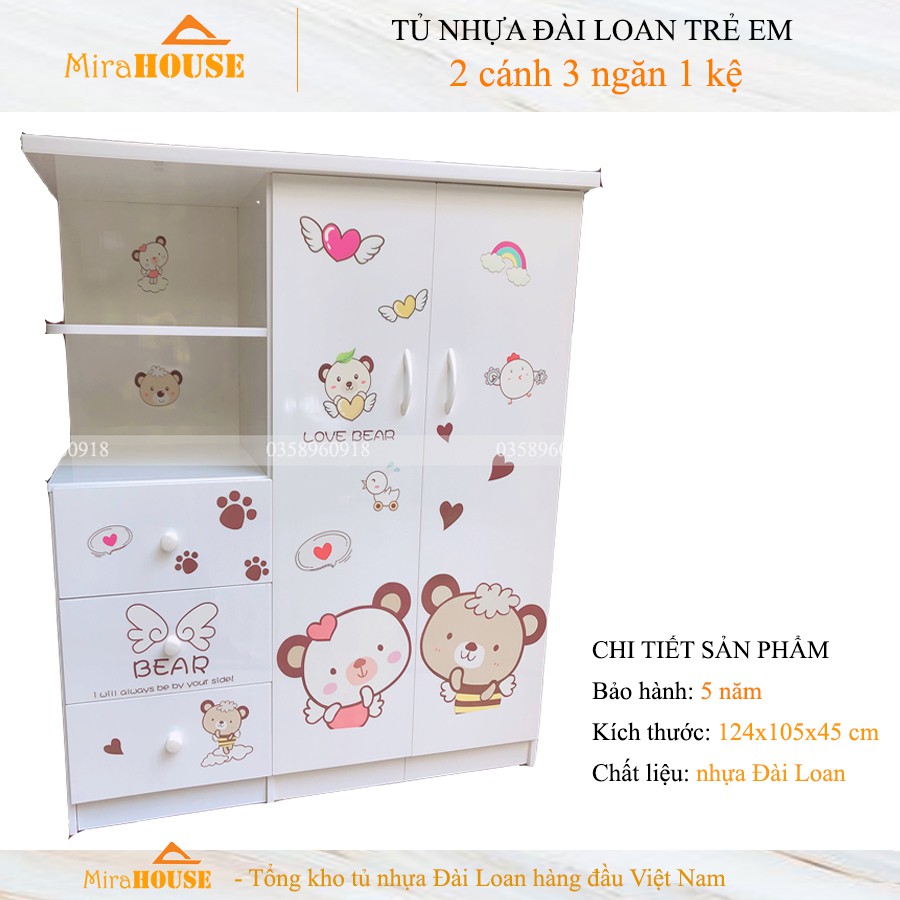 Tủ Nhựa Đài Loan Trẻ Em  Tiện Lợi Chịu Lực Tốt Tủ Đựng Quần Áo Cho Bé Trai Bé Gái Giá Tốt Nhất