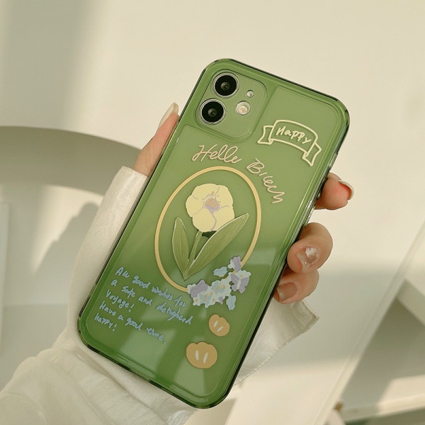 Ốp điện thoại dành cho iphone Xs max/11/ 11 pro/ 11 pro max/ 12 / 12 pro/ 12 pro max/ 13/ 13 pro/ 13 pro max màu xanh lá