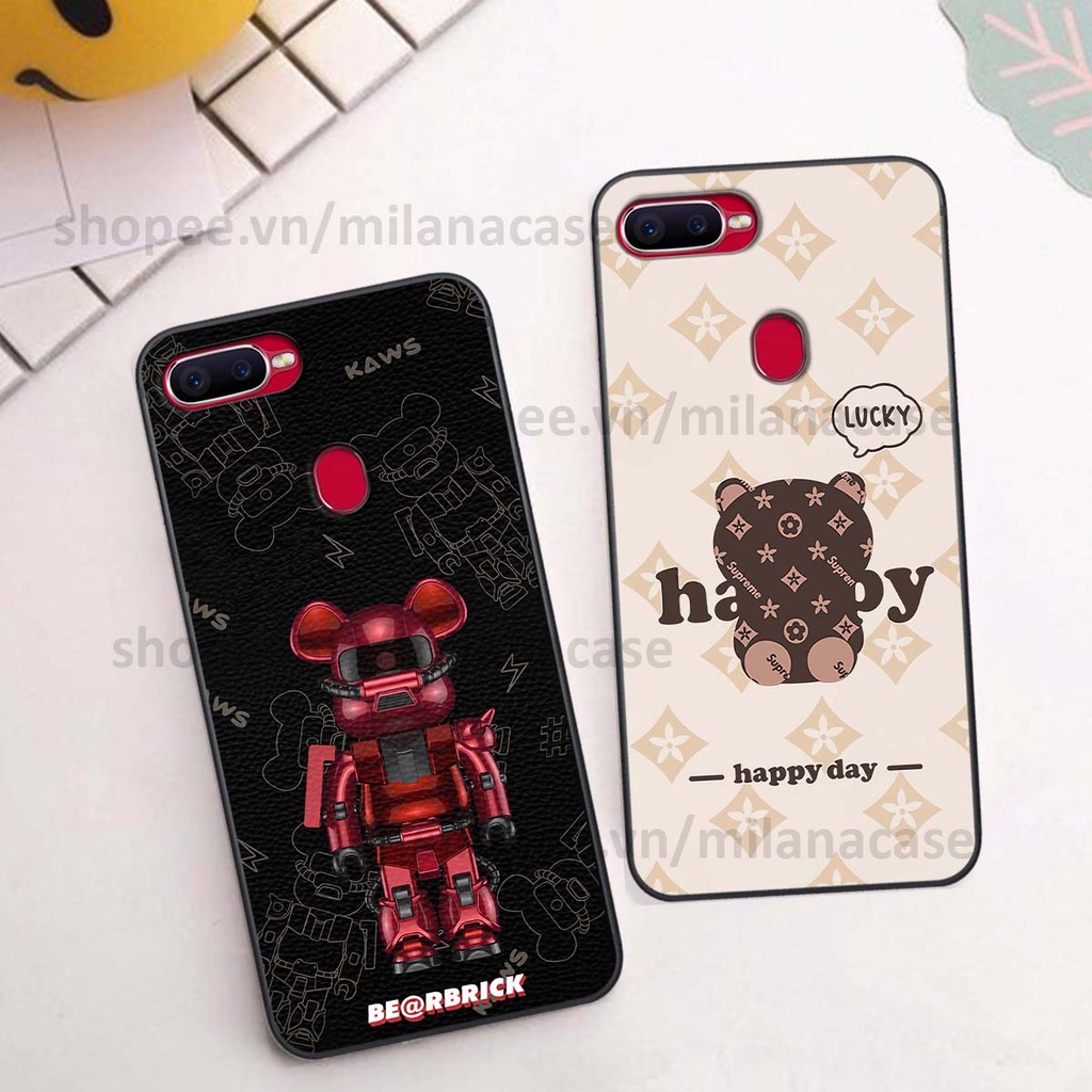 Ốp Oppo A5s / A7 / F9 / A12 gấu be@rBrick gấu Teddy Kaws siêu đẹp, phong cách, cá tính
