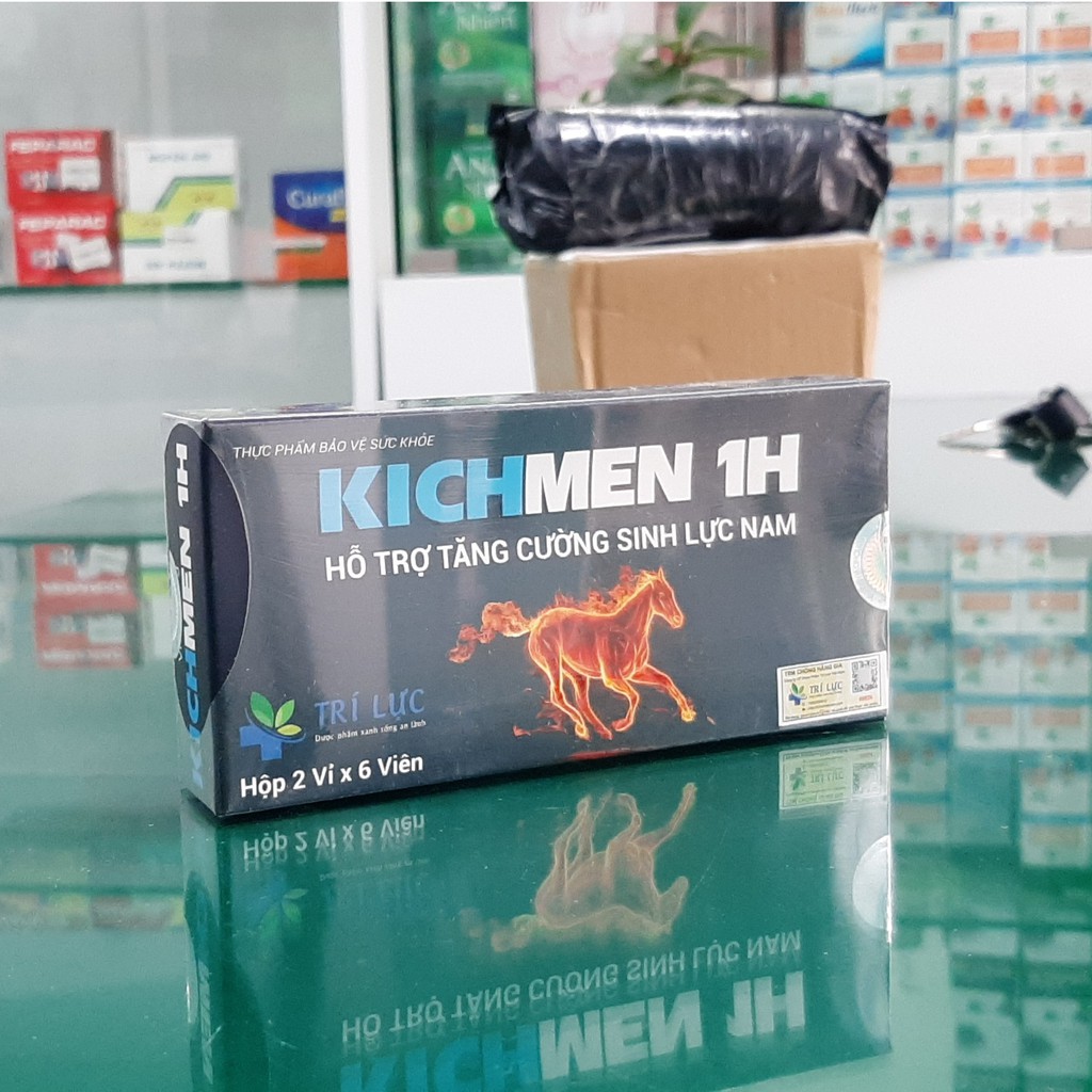 Kichmen 1H 6 viên- Hỗ trợ tăng cường sinh lý nam, làm chậm quá trình mãn dục nam, giảm xuất tinh sớm