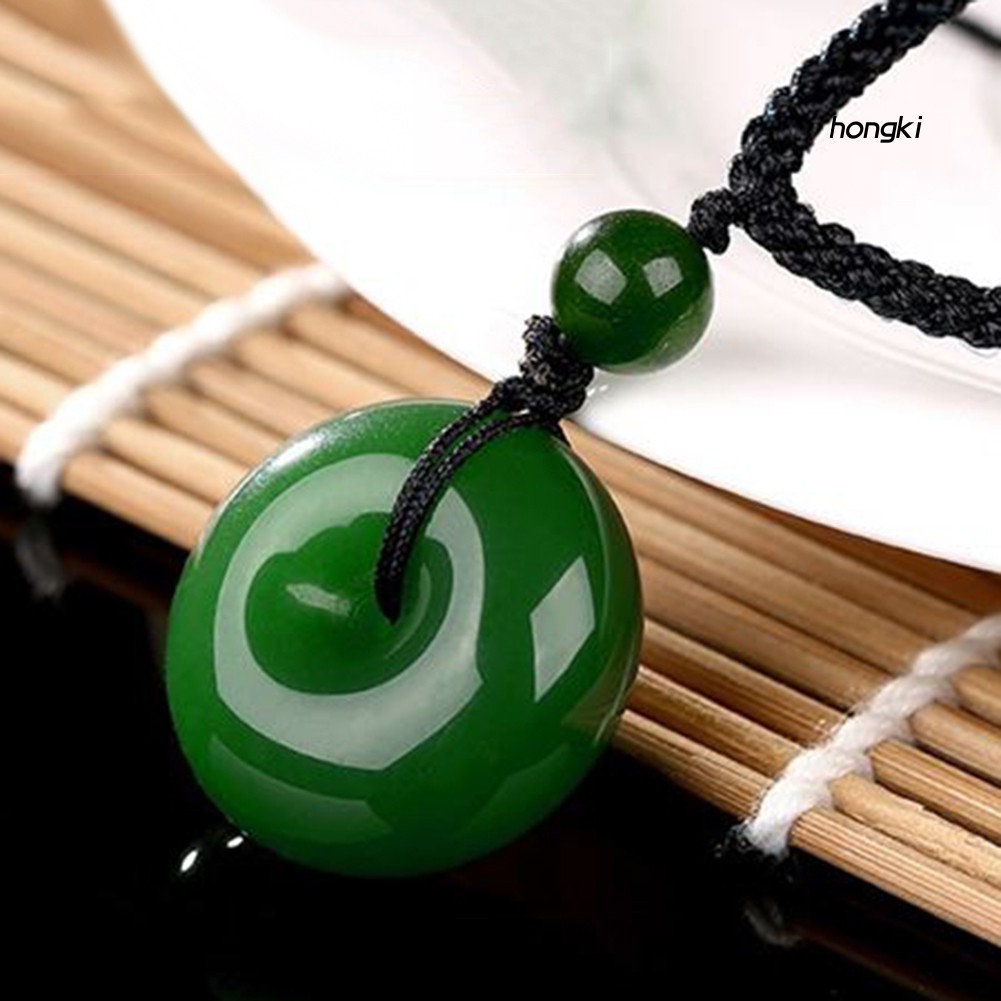 (Hàng Mới Về) Mặt vòng cổ Ngọc Bích Giả Phong Cách Trung Hoa