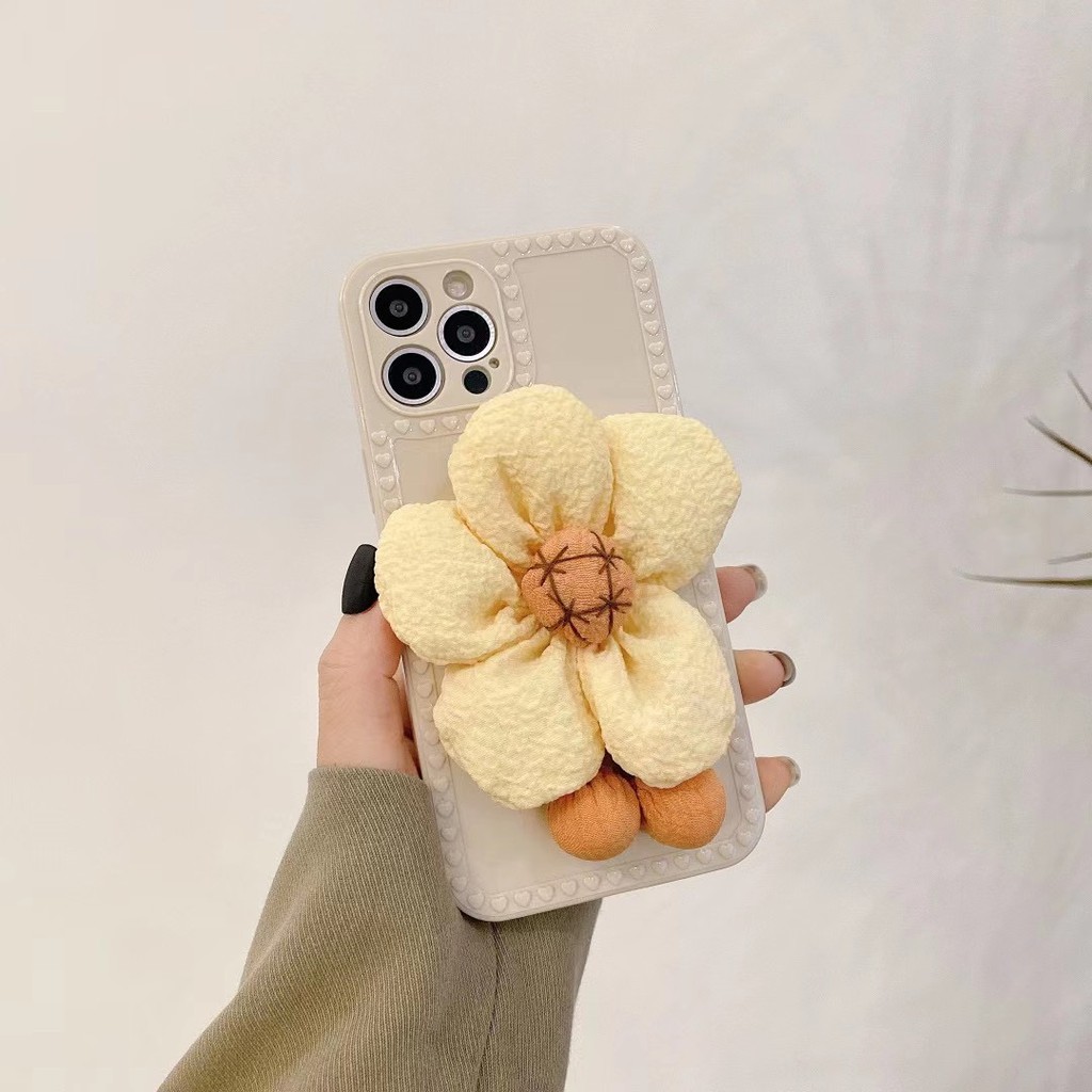 Ốp điện thoại chống rơi phối hoa hướng dương thích hợp cho Iphone13 pro max 7 8 Plus 11 11 Pro Max 12 12 Pro 12 Promax