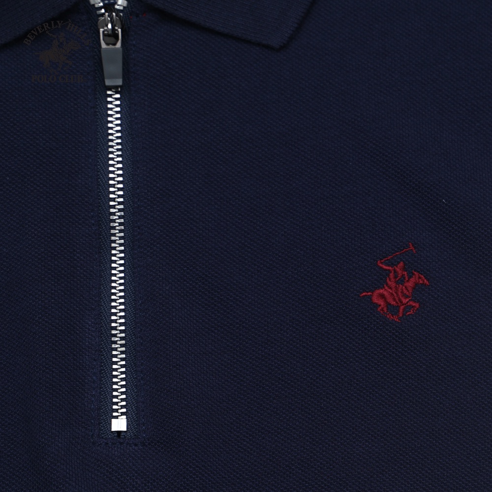 Beverly Hills Polo Club - Áo polo Ngắn tay Nam Slimfit Navy NV- BHPC PMRLS20TL127