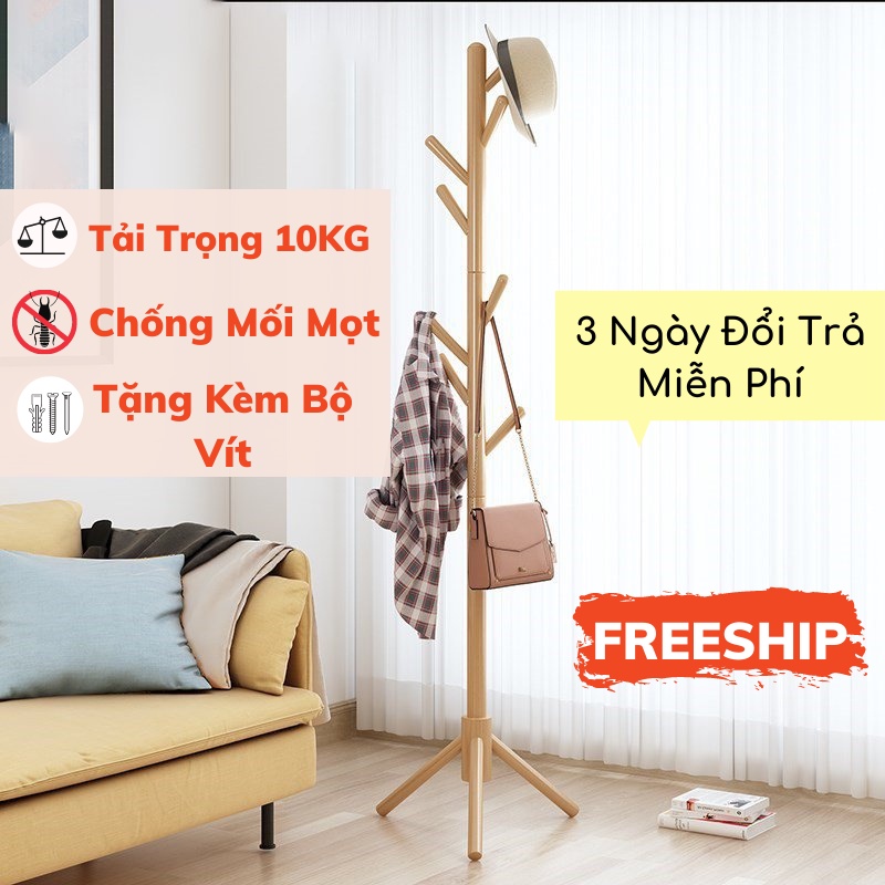 Giá Treo Quần Áo, Cây Treo Quần Áo Gỗ Đứng Hiện Đại