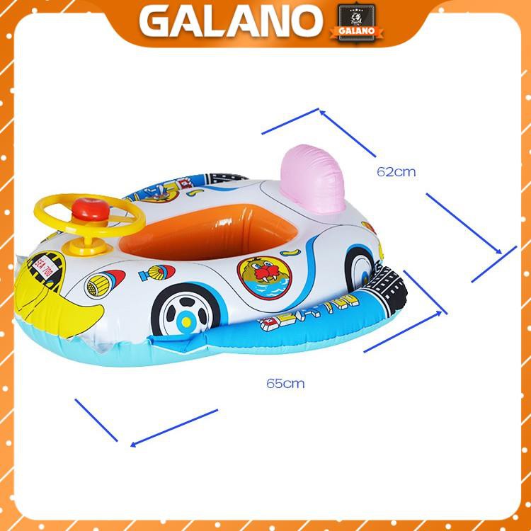 Phao Bơi Cho Bé GALANO Phao Bơi Trẻ Em Xỏ Chân Chống Lật Hình Ô Tô Có Vô Lăng Và Còi Bấm SS-001099
