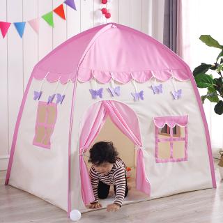 Lều trong nhà có hoạ tiết bướm và hoa dễ thương cho bé