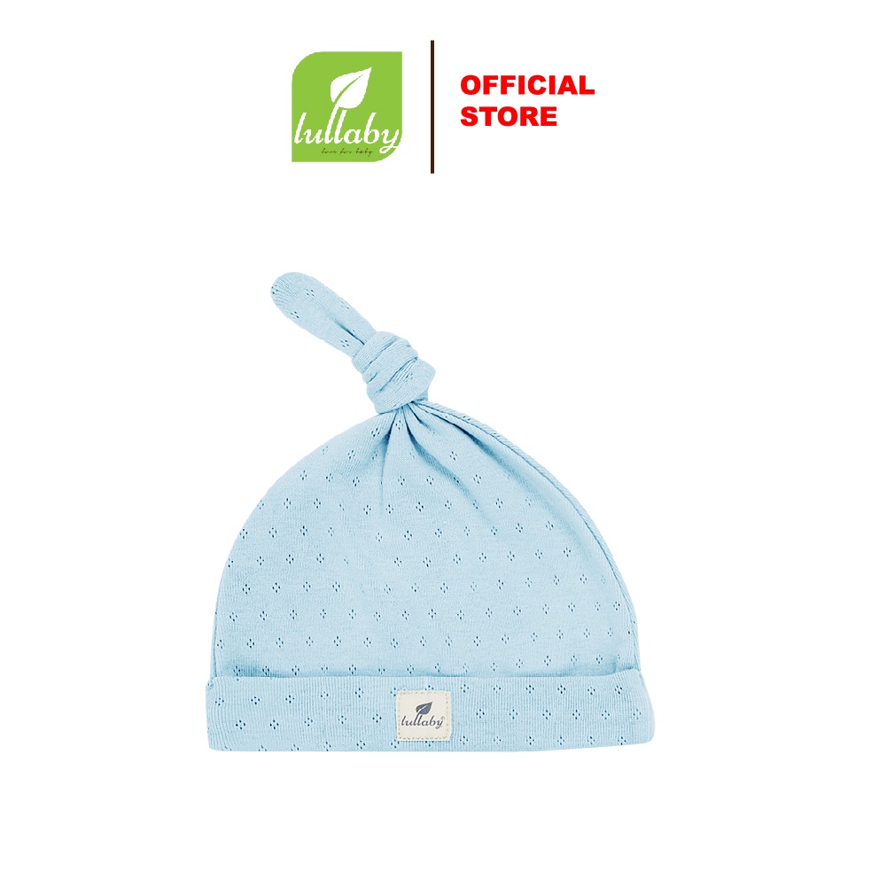 LULLABY Mũ thắt nút NH342M - Size sơ sinh 3M