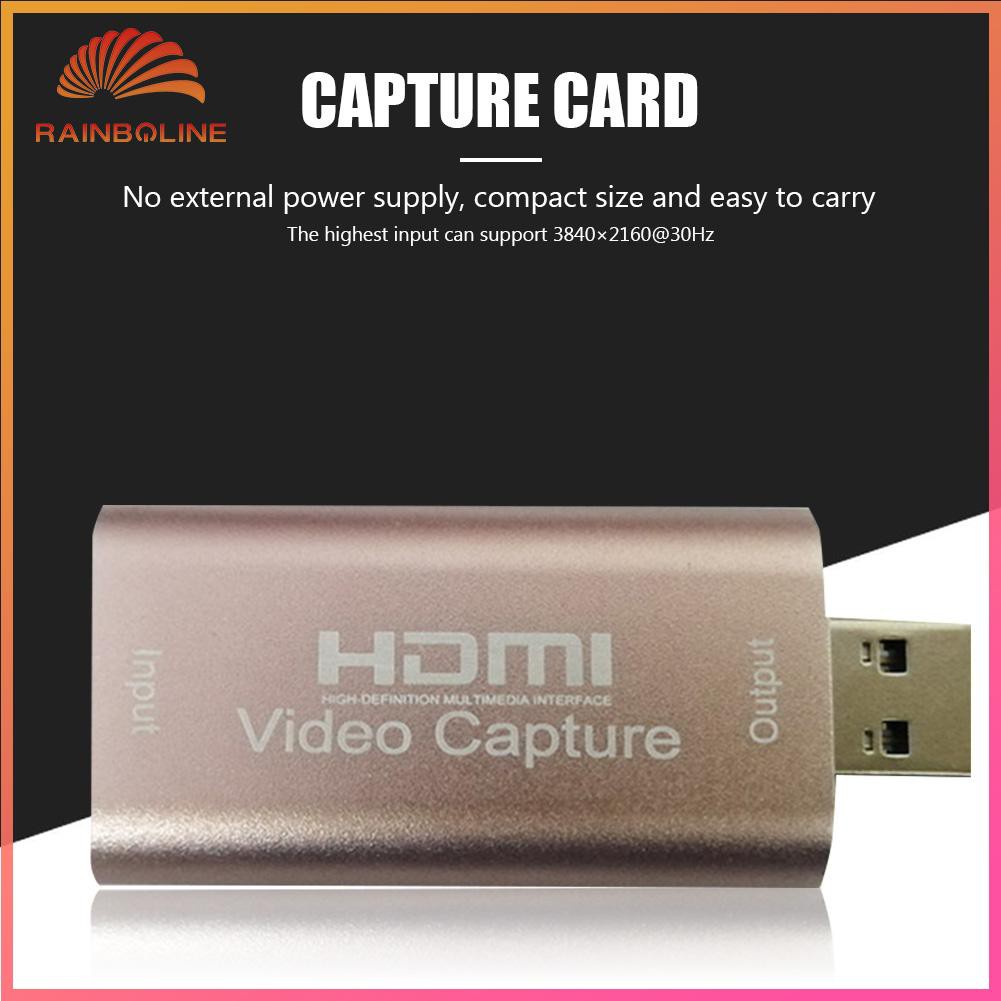 [❥RAIN]1080P Video Capture Card USB 2.0 Grabber Record Adapter for Live Broadcast 