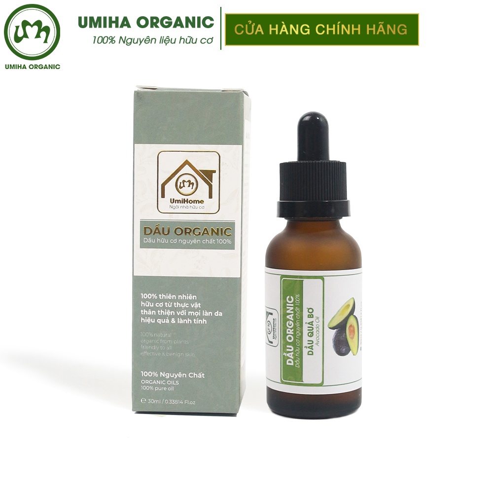 Dầu Quả Bơ hữu cơ UMIHA nguyên chất | Virgin Avocado Oil 100% Organic 10ml