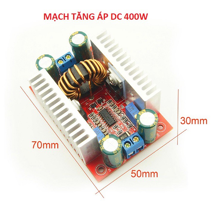 Mạch tăng áp DC 15A 10-60V 400W