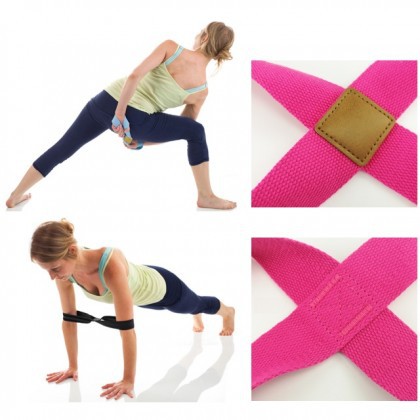 Dây đai tập yoga sợi cotton hình số 8 Dây Đai Số 8 Hỗ Trợ Luyện Tập Cánh Tay Yoga Thể Hình Tại nhà