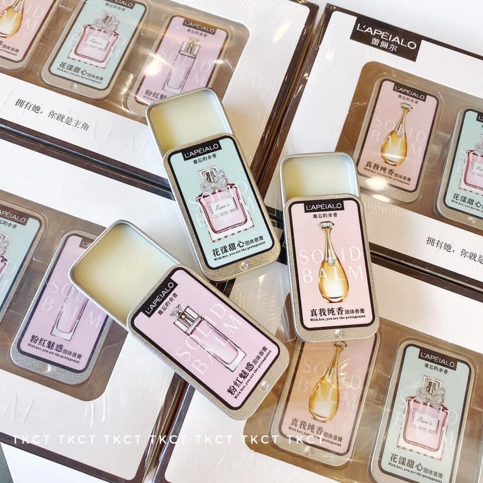 SET 3 Hộp Nước Hoa Khô Bỏ Túi 3 Mùi Hương L'apeialo