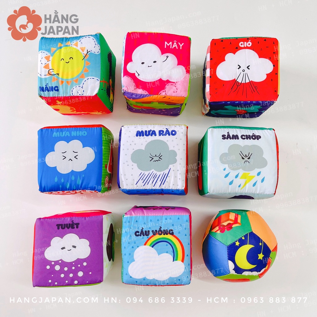 Bộ khối vải xúc sắc Pipo