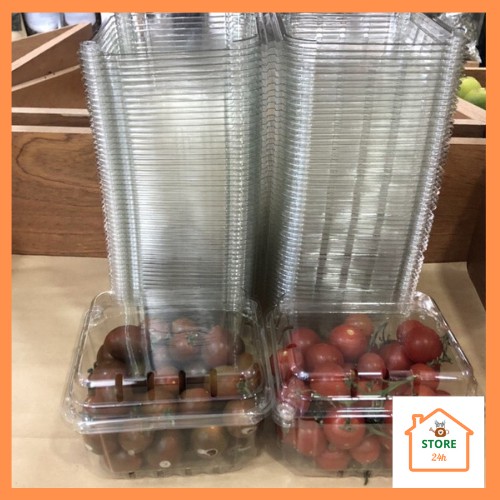 [Bộ 50 hộp nhựa 500g & 1kg] đựng trái cây, rau củ quả, thực phẩm, trong suốt an toàn, tiện lợi. | BigBuy360 - bigbuy360.vn