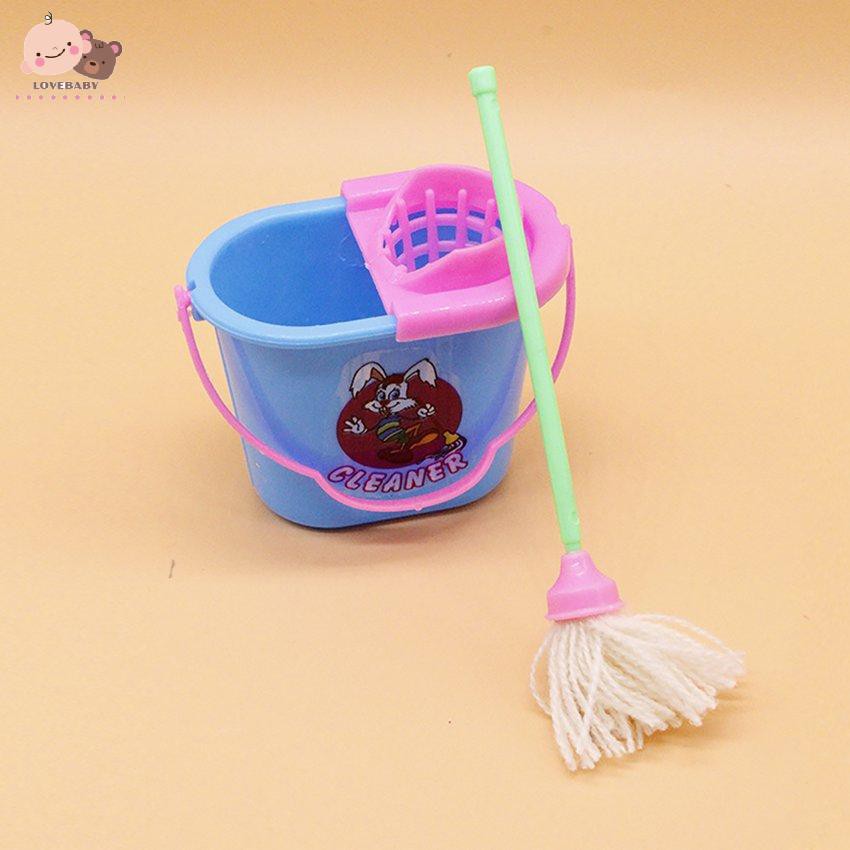 Đồ chơi chổi và đồ hốt rác cho nhà búp bê cho bé