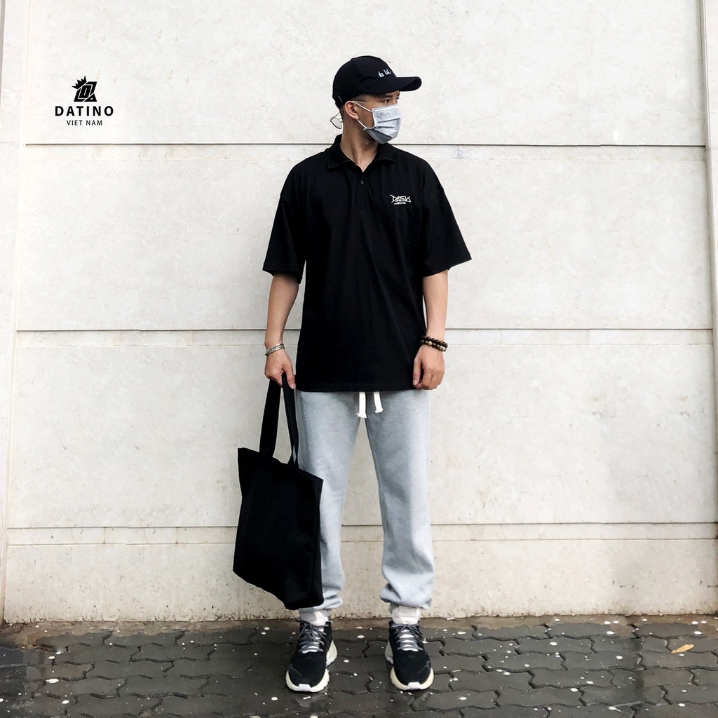 Quần jogger thun nỉ DATINO bo chun form rộng unisex chất thun nỉ bông chính phẩm thoáng mát, không xù