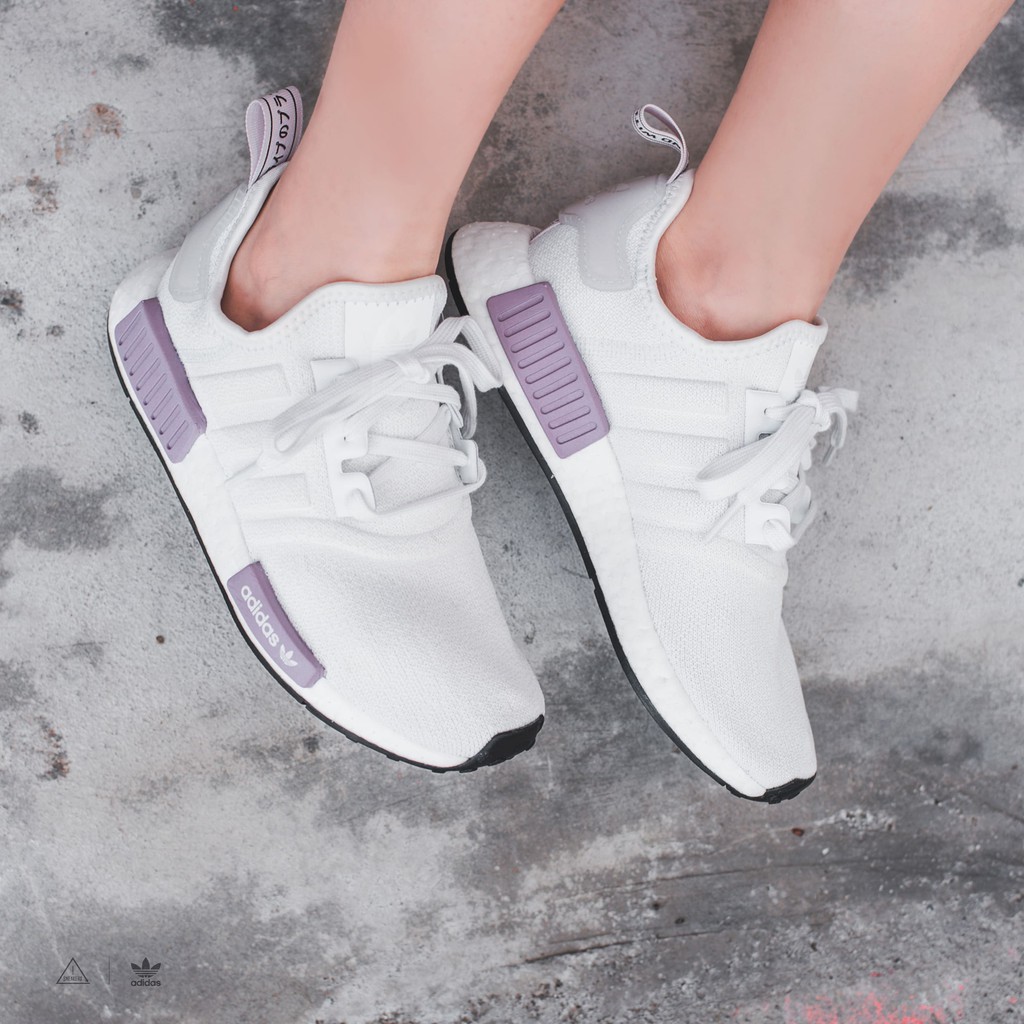 【kai】【Bắn thật】Adidas ORIGINALS NMD R1 BOOST Pink Purple Taro Purple Purple BD8024