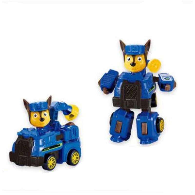4 Styles Paw Patrol Transformer Robot Car Educational Toys For Kids