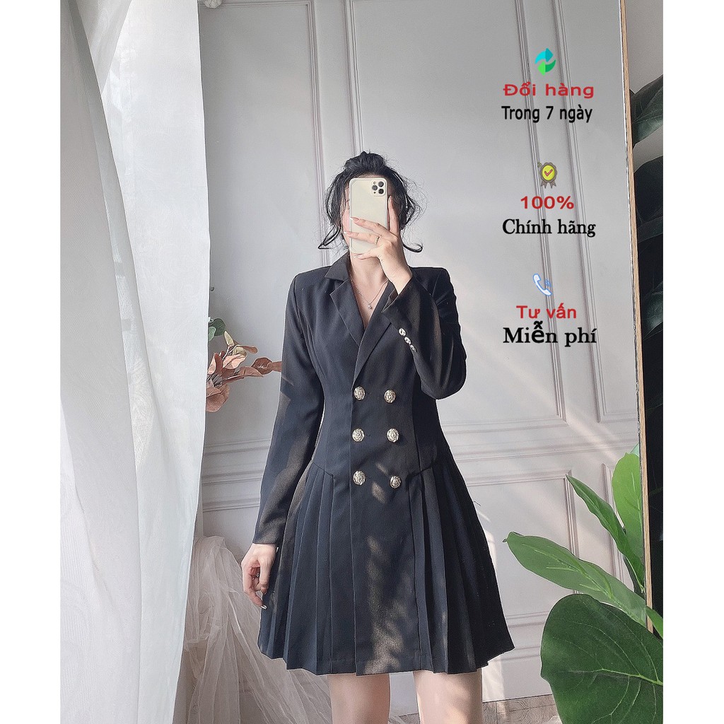 Đầm Bigsize vest xếp ly - DA0026 - Tú Mỡ - Đủ size 50-85KG