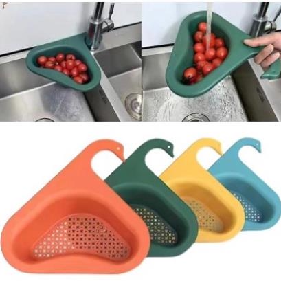 Rổ nhựa gắn bồn rửa hình thiên nga, Khay lọc rác bồn rửa chén tiện dụng