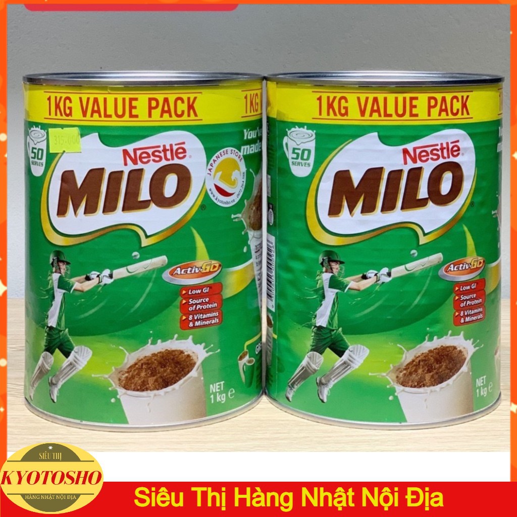 Sữa Milo nội địa Úc - 1kg mẫu mới date 2024