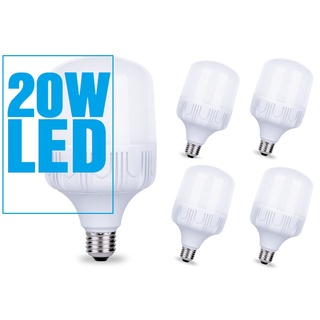 Combo bộ 5 Bóng đèn Led trụ 20W Siêu sáng Tiết kiệm điện Sáng Trắng
