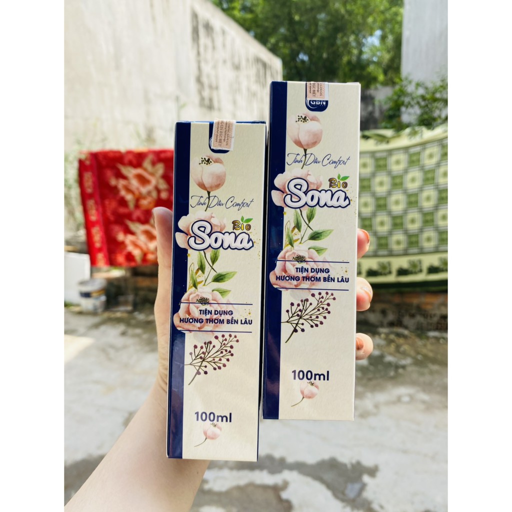 Nước Xịt Thơm Quần Áo Nam Nữ Sona 100ml - Khử Mùi Mồ Hôi - Làm Mềm Vải - Giữ Hương Bền Lâu
