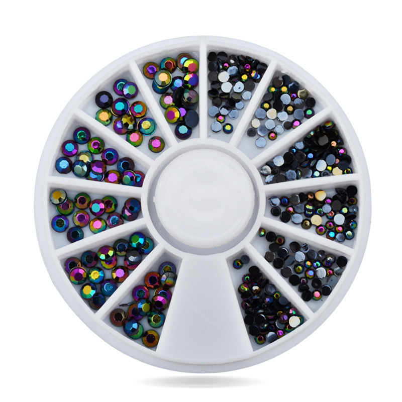 Khay Kim Cương Trắng 12 Ngăn Dùng Trang Trí Móng Tay Nghệ Thuật