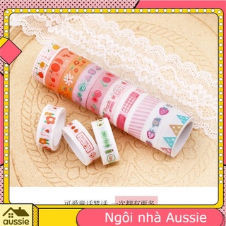 Cuộn washi tape băng dán trang trí nhật kí 1.5cmx3m