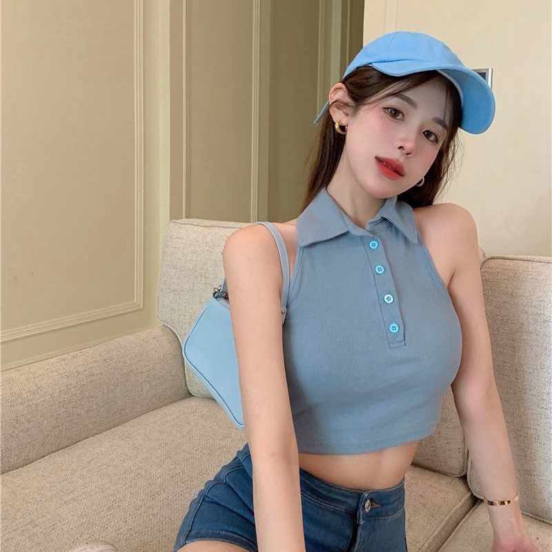 COZOK Sleeveless Simple Versatile Sexy Vest