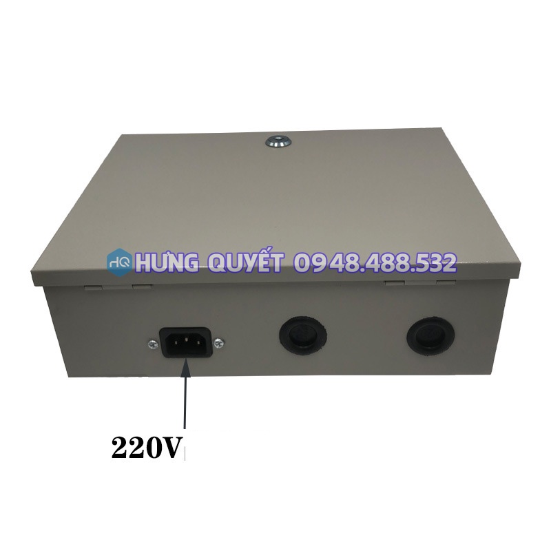 Bộ lưu điện camera Bộ lưu điện UPS 12A 10A 120W cung cấp điện dự phòng cho các thiết bị điện 12V khi mất điện - kèm tủ