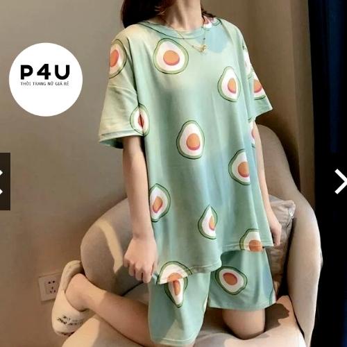 Bộ Cộc Tay Nữ Hoạ Tiết Đa Dạng, Đồ Mặc Nhà Nữ Chất Liệu Thun Sữa Đủ Màu Đủ Size