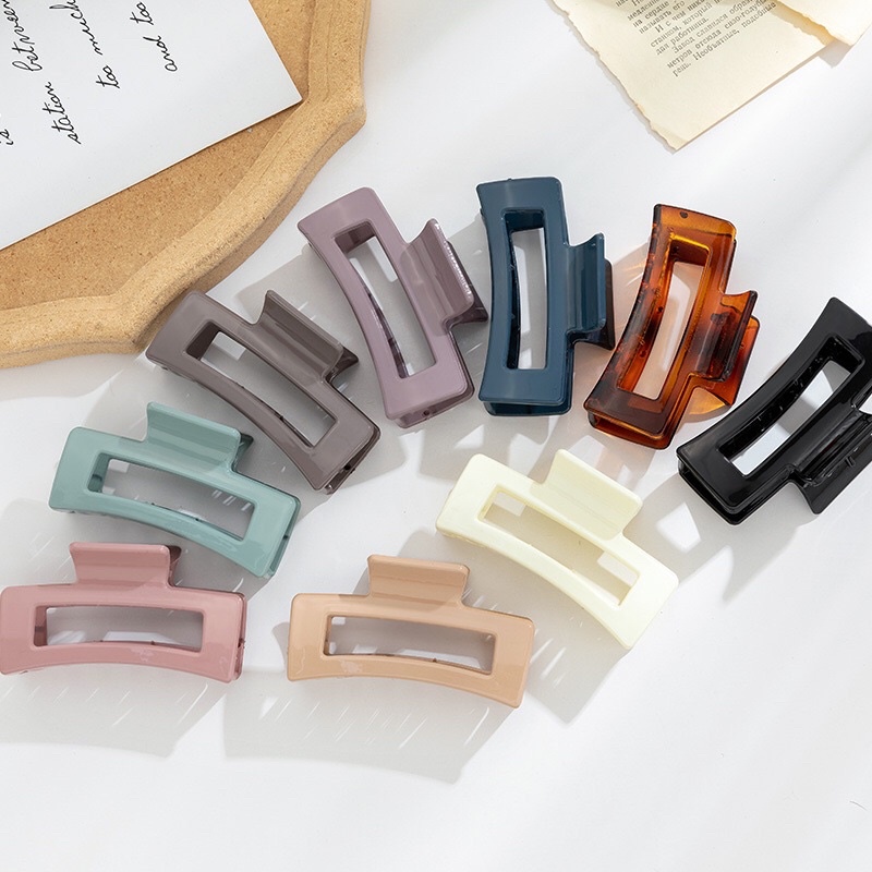 Kẹp tóc càng cua nhựa phong Hàn Quốc