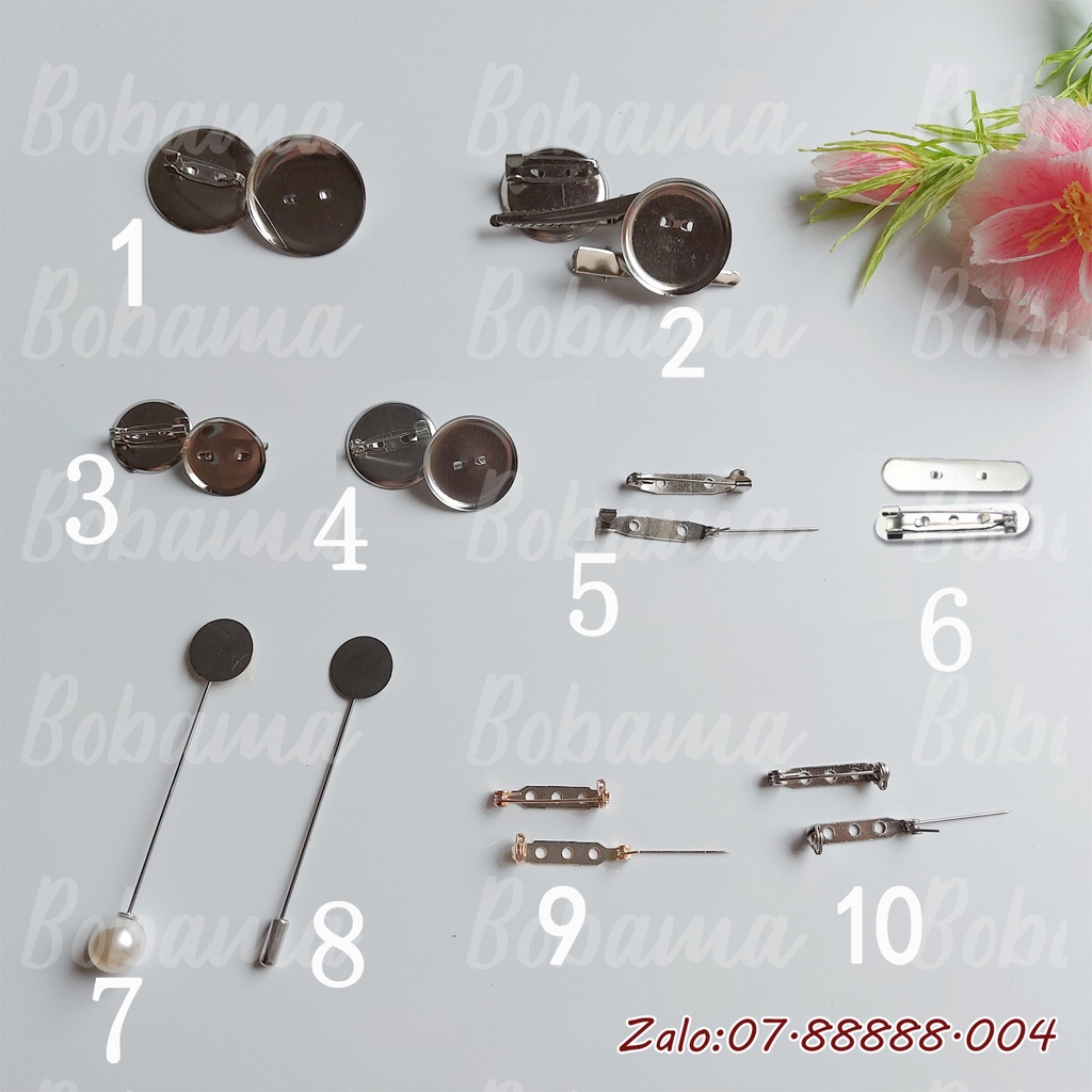 Trâm cài , ghim cài các loại làm đồ handmade