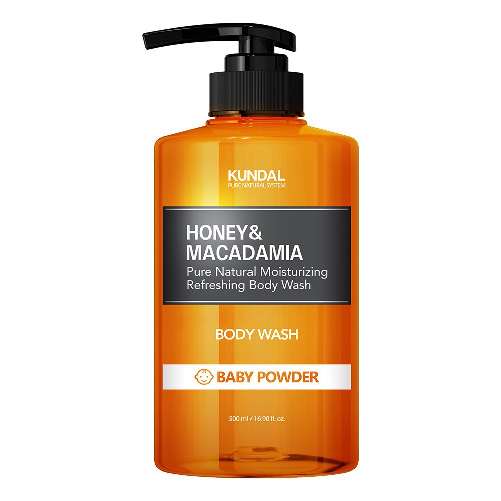 Sữa Tắm Kundal Honey & Macadamia Hương Phấn Em Bé 500ml