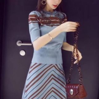 Bộ váy len hàng nhập