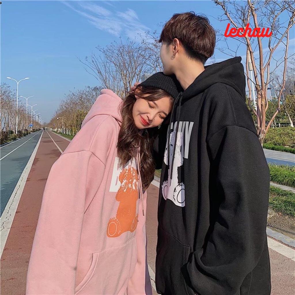 Áo hoodie unisex form rộng AHD05 LECHAU streetstyle nam nữ ulzzang hottrend vải nỉ mềm mịn rẻ đẹp