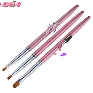 CỌ ĐẮP GEL - CỌ HOA VẼ HOA CÚC - set 3 cây