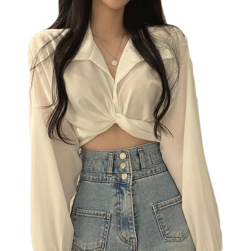 Áo Croptop Thắt Nơ Lưng Ngọt Ngào Thời Trang Xuân Hè Cho Nữ