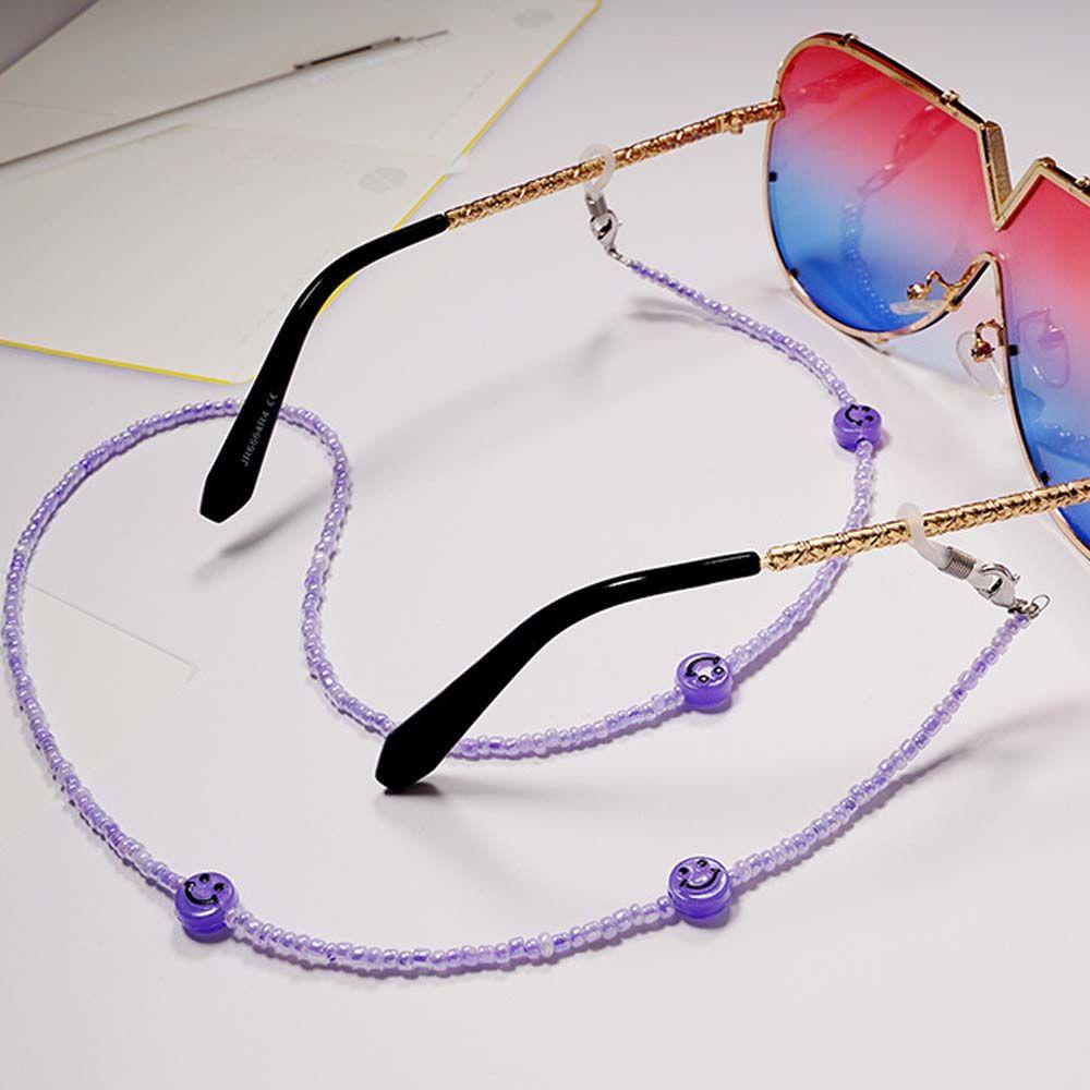 Dây Đeo Mắt Kính Chống Thất Lạc Bằng Acrylic Màu Kẹo Họa Tiết Hoạt Hình Dễ Thương Cho Nữ