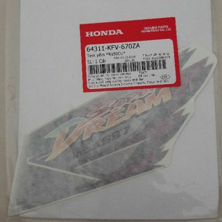 Tem dán bững yếm xe super dream 2007 cánh chim zin honda