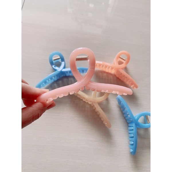 KẸP TÓC KIỂU DỌC CỠ LỚN TRƠN/NHÁM PHONG CÁCH HÀN QUỐC