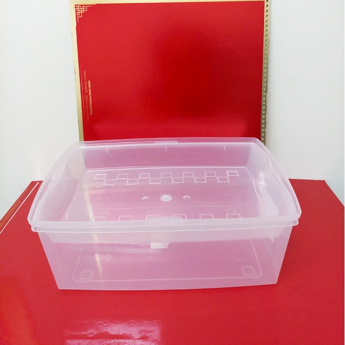 hộp nhựa đựng đồ trong suốt có nắp, cỡ giấy photo A4. Nhật sx. K967