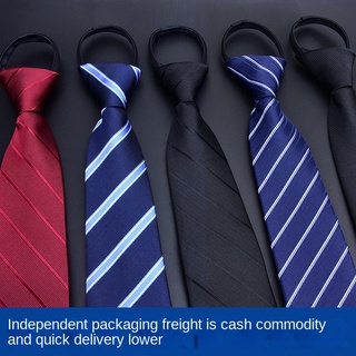 Cà Vạt 8cm Họa Tiết Sọc Đen Đỏ Thời Trang Công Sở Cho Nam
