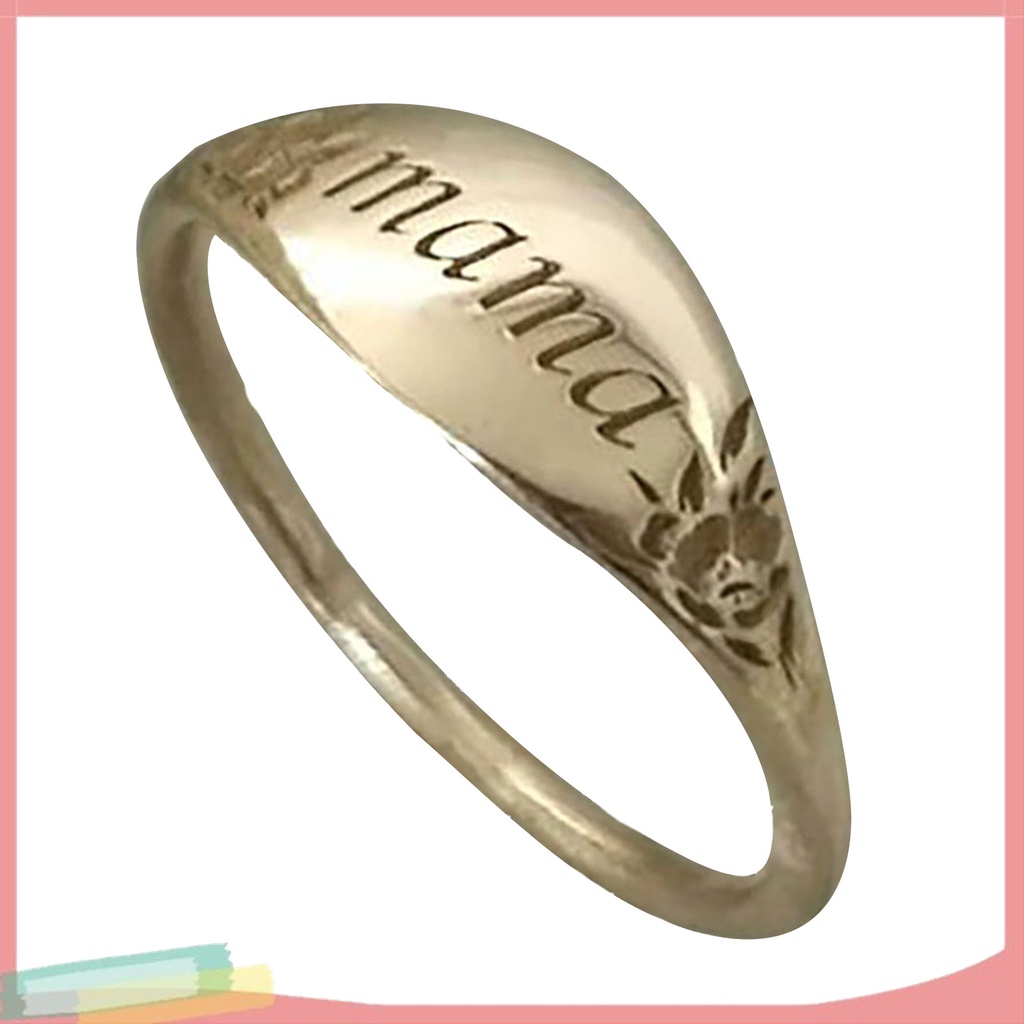 Nhẫn Khắc Chữ Mama Quà Tặng Sinh Nhật / Ngày Của Mẹ